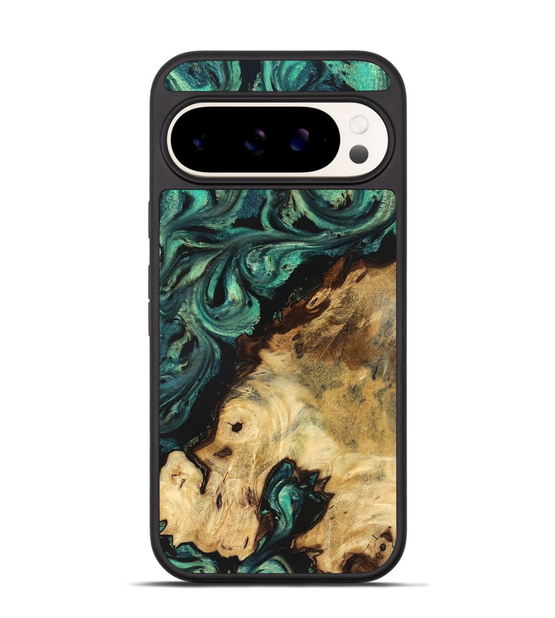 Pixel 9 Pro Wood Phone Case - Ester (Green, 828352)