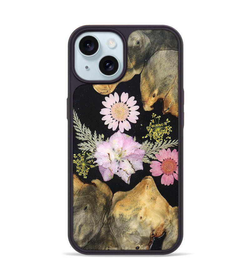 iPhone 15 Wood Phone Case - Natalee (Bloom, 828353)