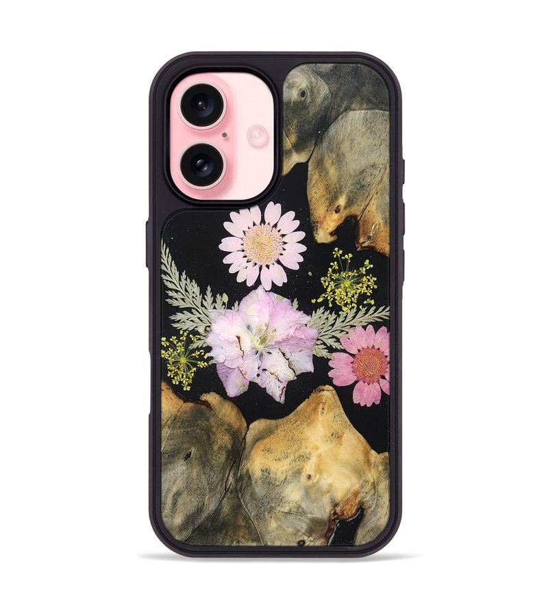iPhone 16 Wood Phone Case - Natalee (Bloom, 828353)