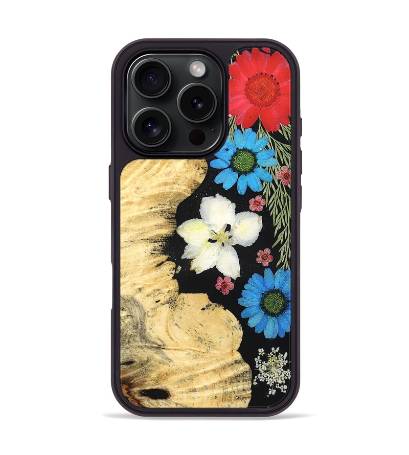 iPhone 16 Pro Wood Phone Case - Aiden (Bloom, 828354)