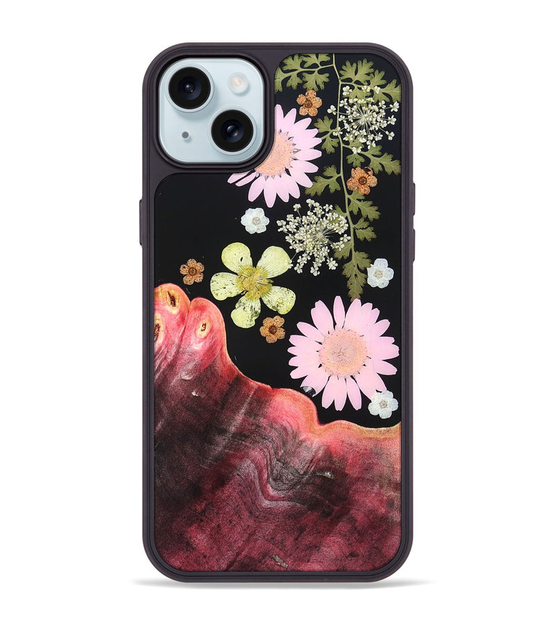 iPhone 15 Plus Wood Phone Case - Nayeli (Bloom, 828398)