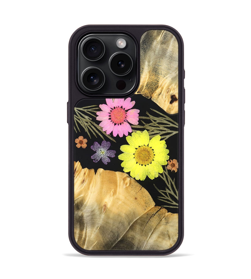 iPhone 15 Pro Wood Phone Case - Clement (Bloom, 828402)