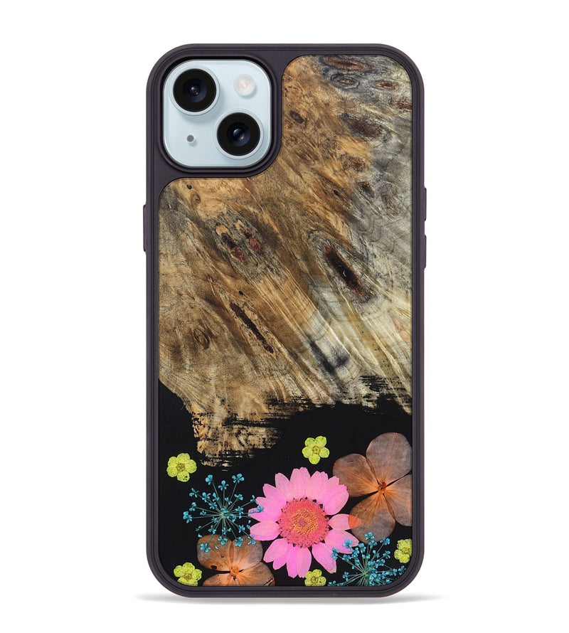 iPhone 15 Plus Wood Phone Case - Luvenia (Bloom, 828410)