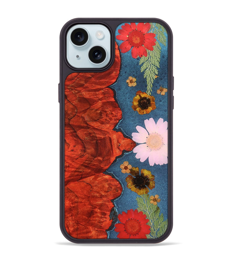 iPhone 15 Plus Wood Phone Case - Brandan (Bloom, 828415)
