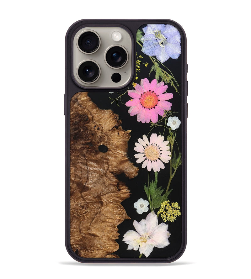 iPhone 15 Pro Max Wood Phone Case - Layla (Bloom, 828422)