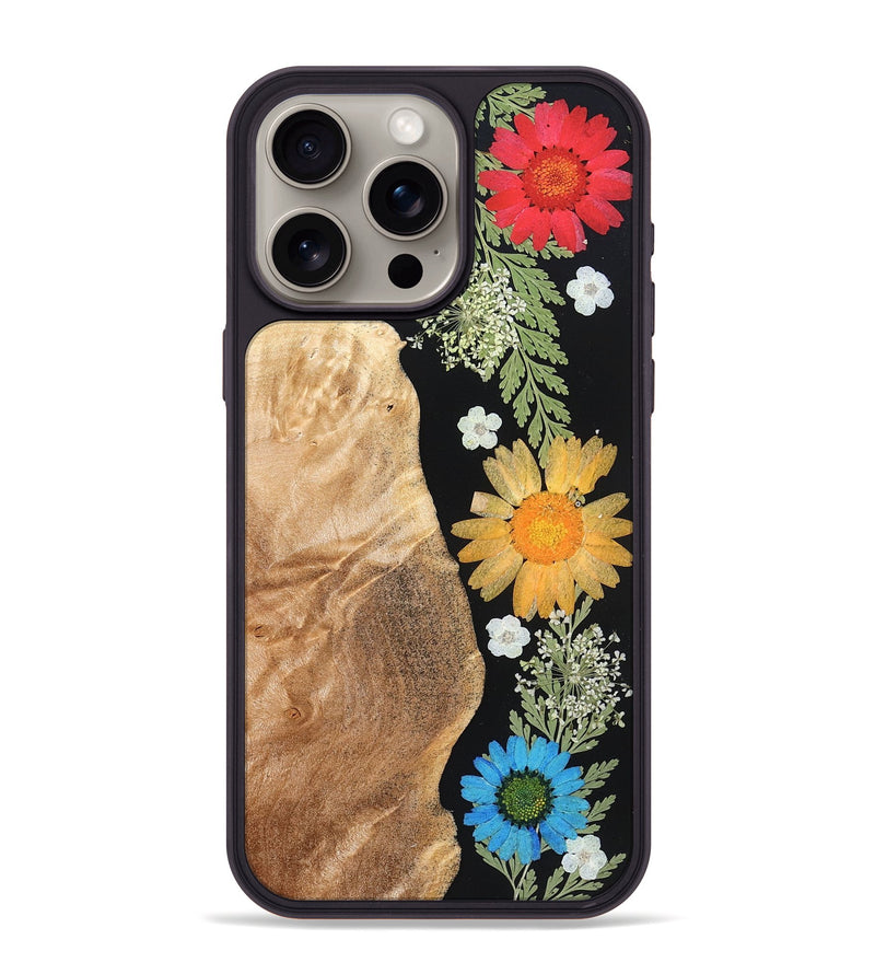 iPhone 15 Pro Max Wood Phone Case - Kareem (Bloom, 828430)