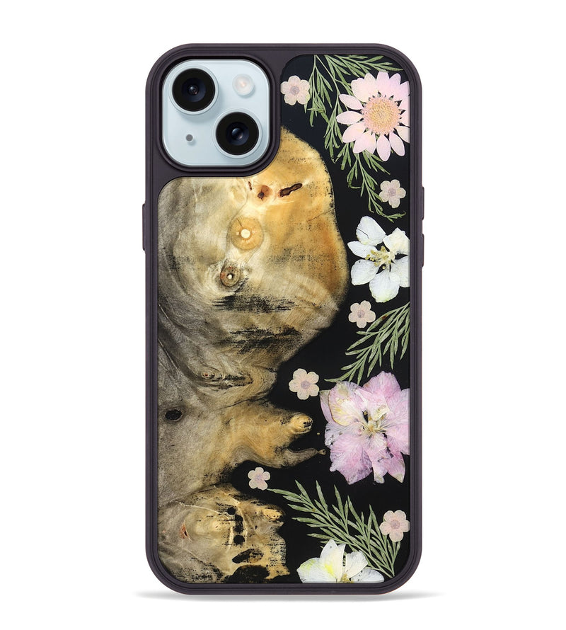 iPhone 15 Plus Wood Phone Case - Nat (Bloom, 828431)