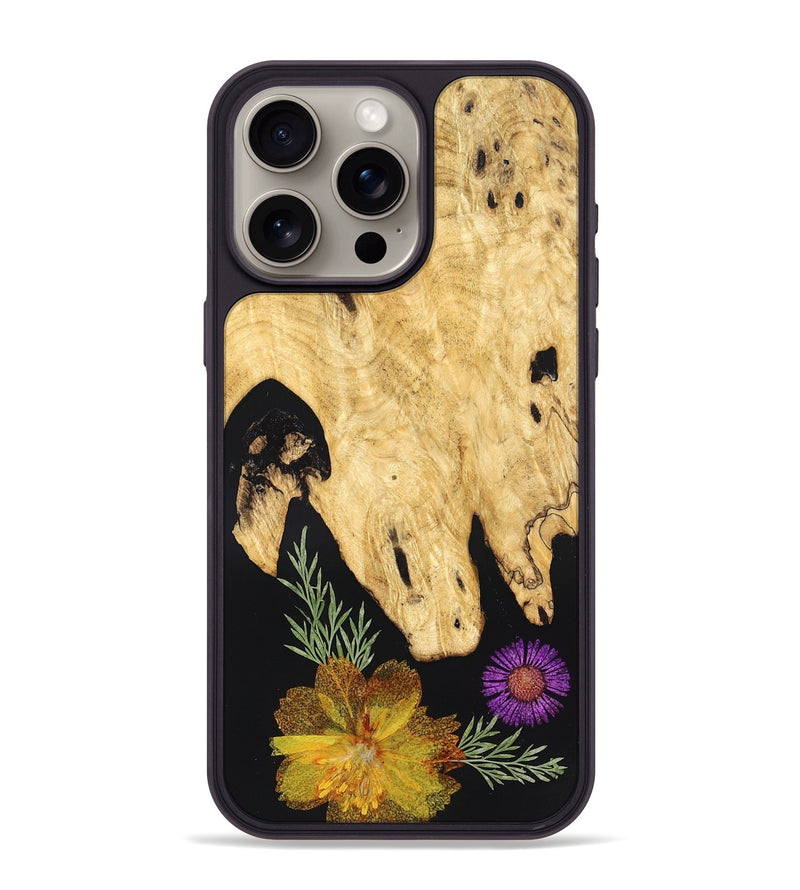 iPhone 15 Pro Max Wood Phone Case - Qiana (Bloom, 828433)