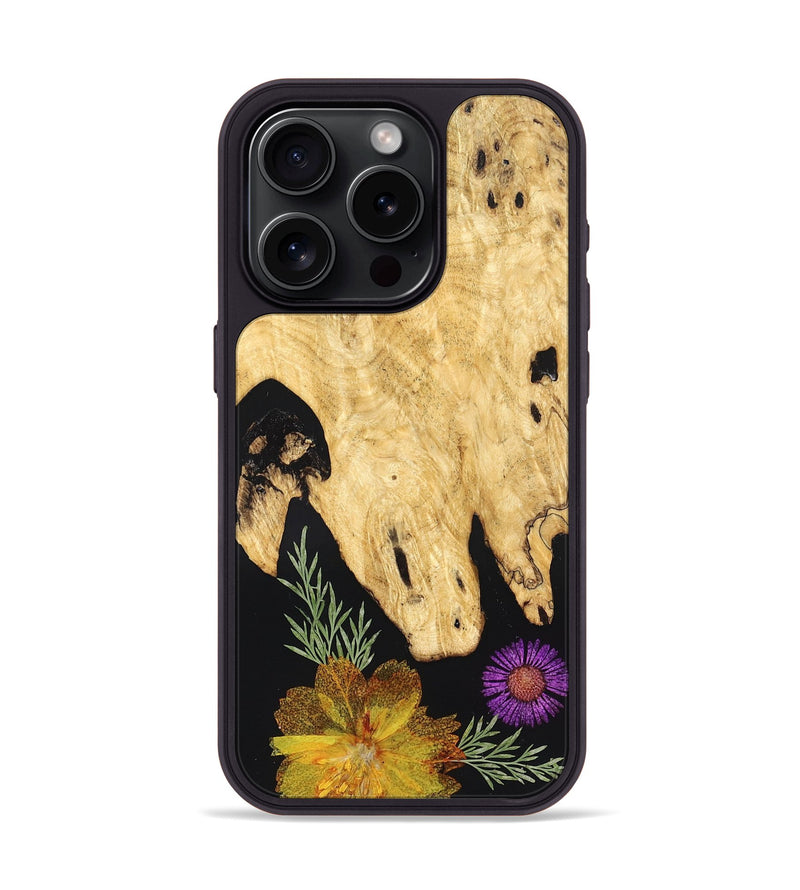 iPhone 15 Pro Wood Phone Case - Qiana (Bloom, 828433)