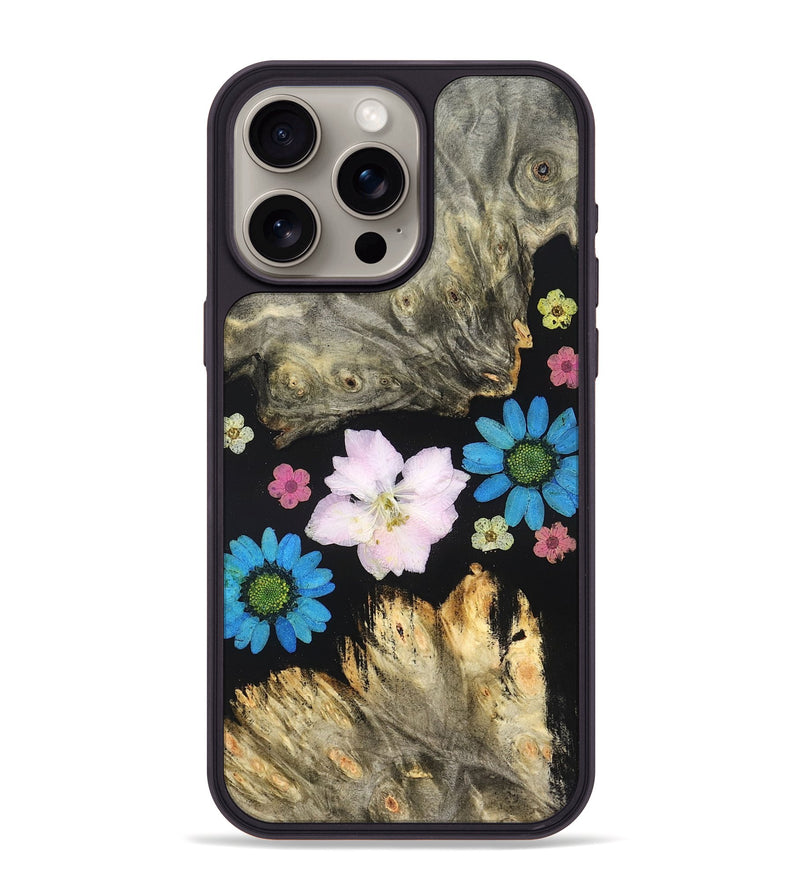 iPhone 15 Pro Max Wood Phone Case - Rebeca (Bloom, 828440)