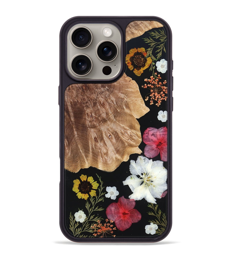 iPhone 16 Pro Max Wood Phone Case - Travon (Bloom, 828447)