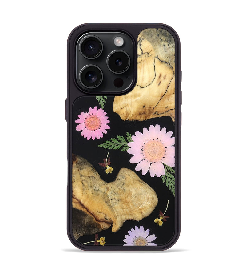 iPhone 16 Pro Wood Phone Case - Hadlee (Bloom, 828477)