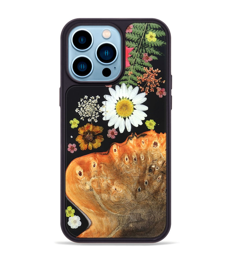 iPhone 14 Pro Max Wood Phone Case - Dessie (Bloom, 828493)