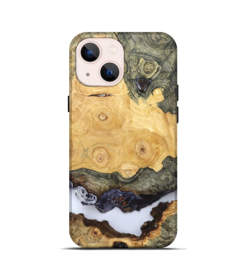 iPhone 13 mini Wood Live Edge Phone Case - Ashlyn (Clear, 828521)