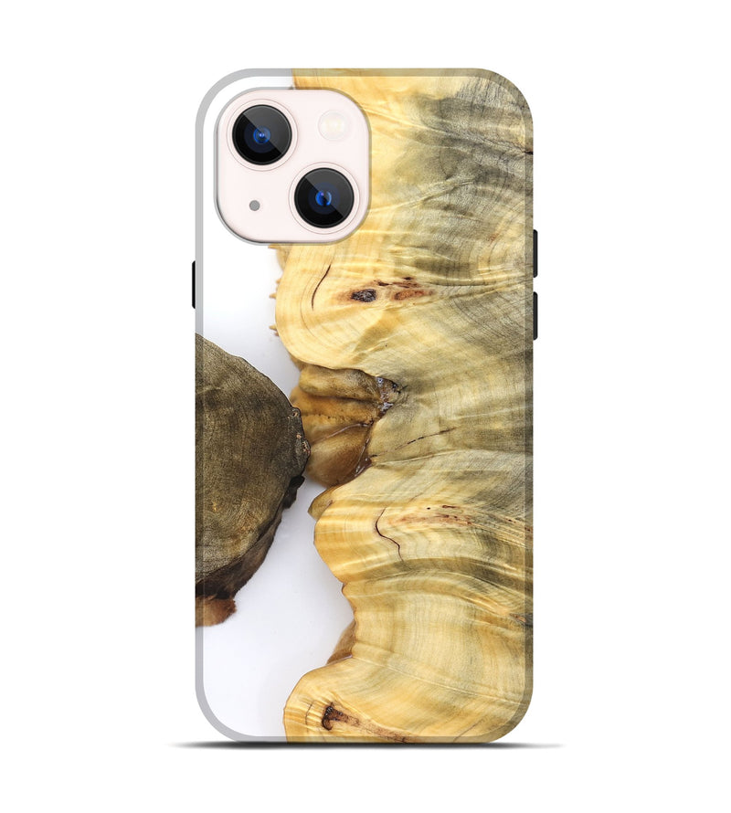 iPhone 14 Wood Live Edge Phone Case - Mccoy (Clear, 828523)