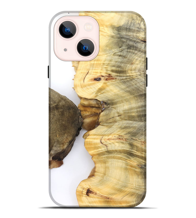 iPhone 14 Plus Wood Live Edge Phone Case - Mccoy (Clear, 828523)