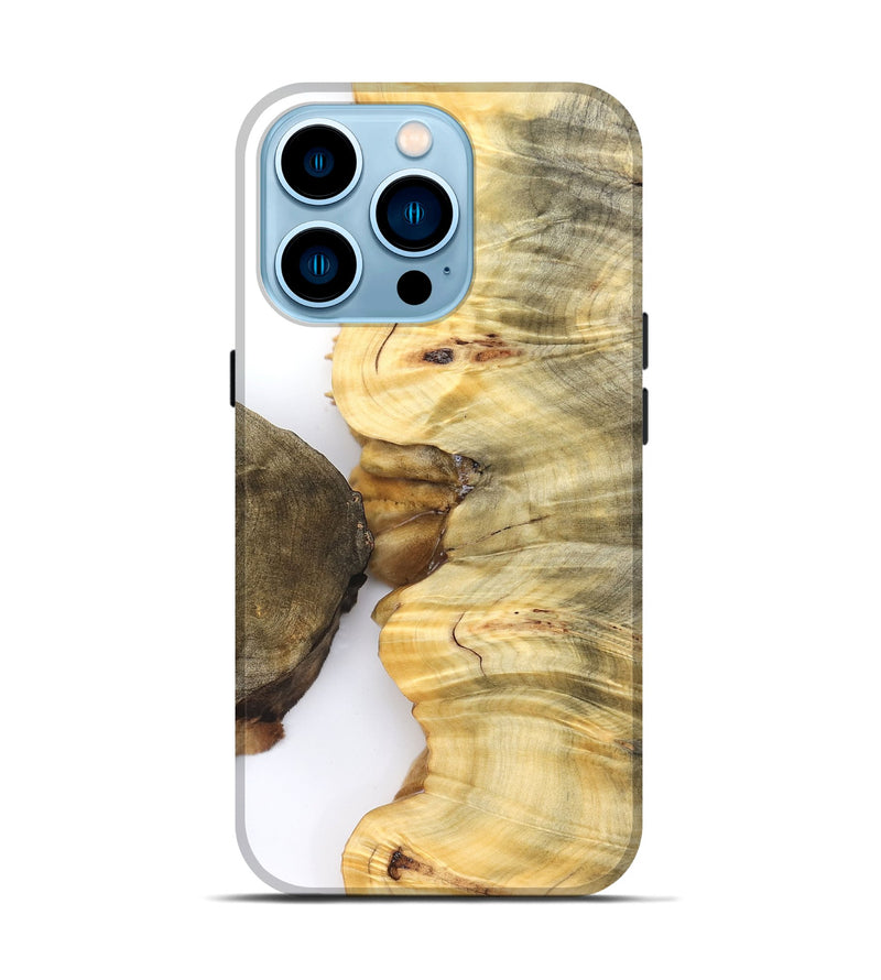 iPhone 14 Pro Wood Live Edge Phone Case - Mccoy (Clear, 828523)
