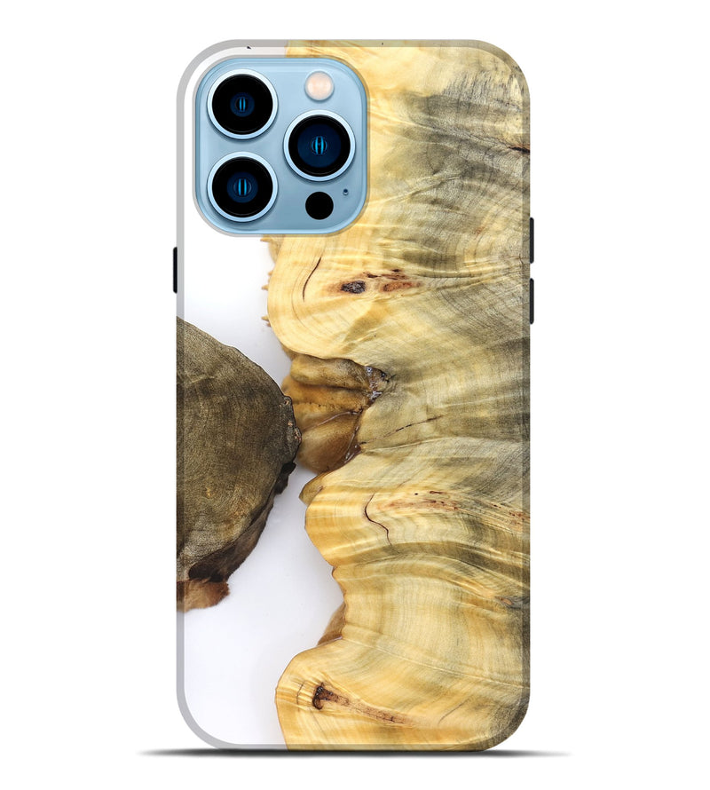 iPhone 14 Pro Max Wood Live Edge Phone Case - Mccoy (Clear, 828523)