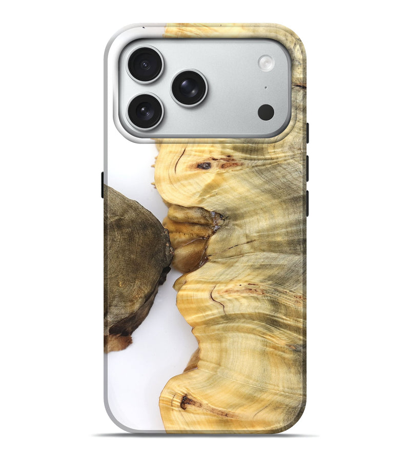iPhone 18 Pro Max Wood Live Edge Phone Case - Mccoy (Clear, 828523)