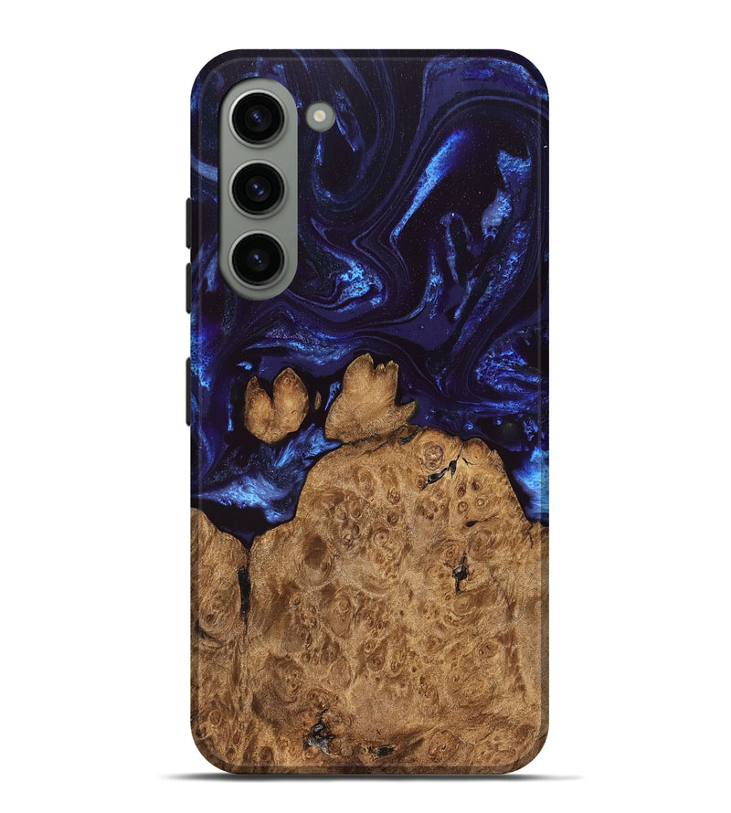 Galaxy S23 Plus Wood Live Edge Phone Case - Savanah (Blue, 828525)