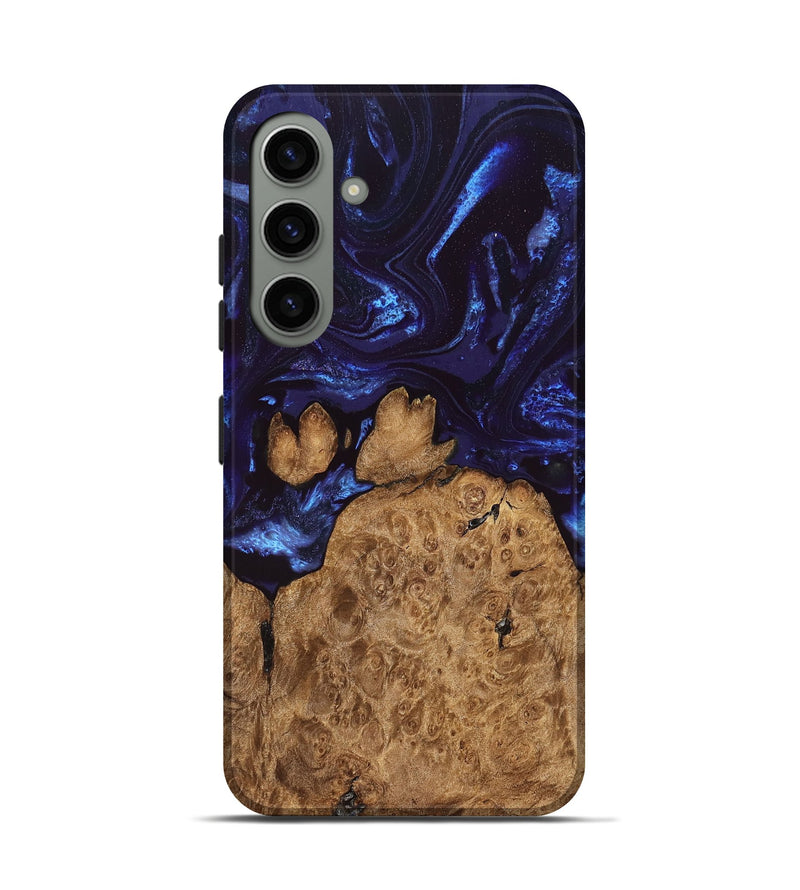 Galaxy S24 Wood Live Edge Phone Case - Savanah (Blue, 828525)