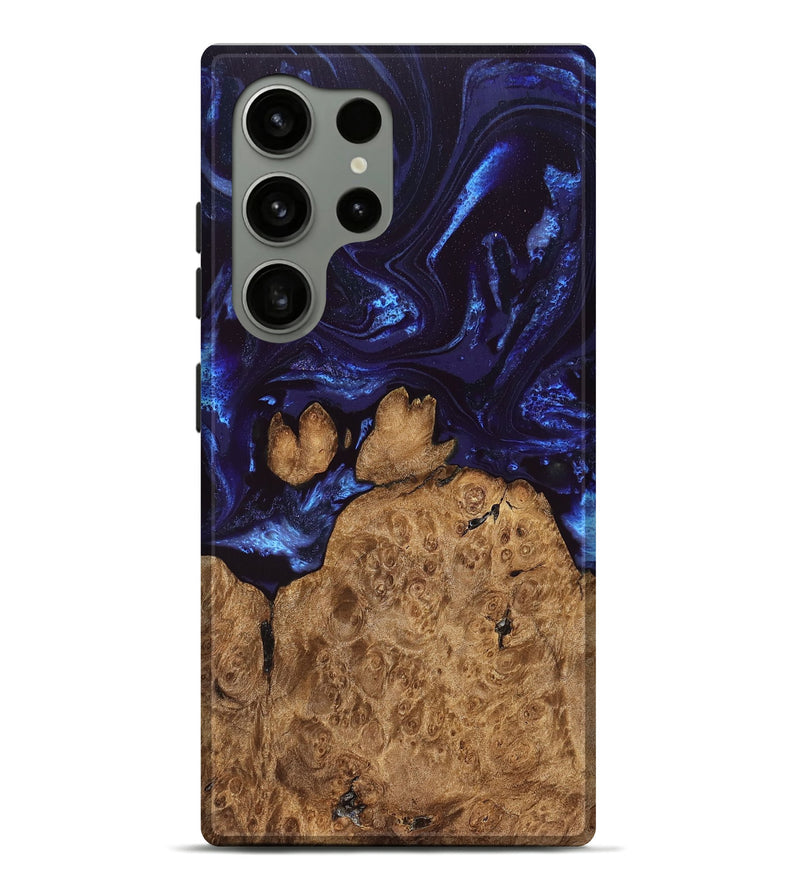 Galaxy S24 Ultra Wood Live Edge Phone Case - Savanah (Blue, 828525)