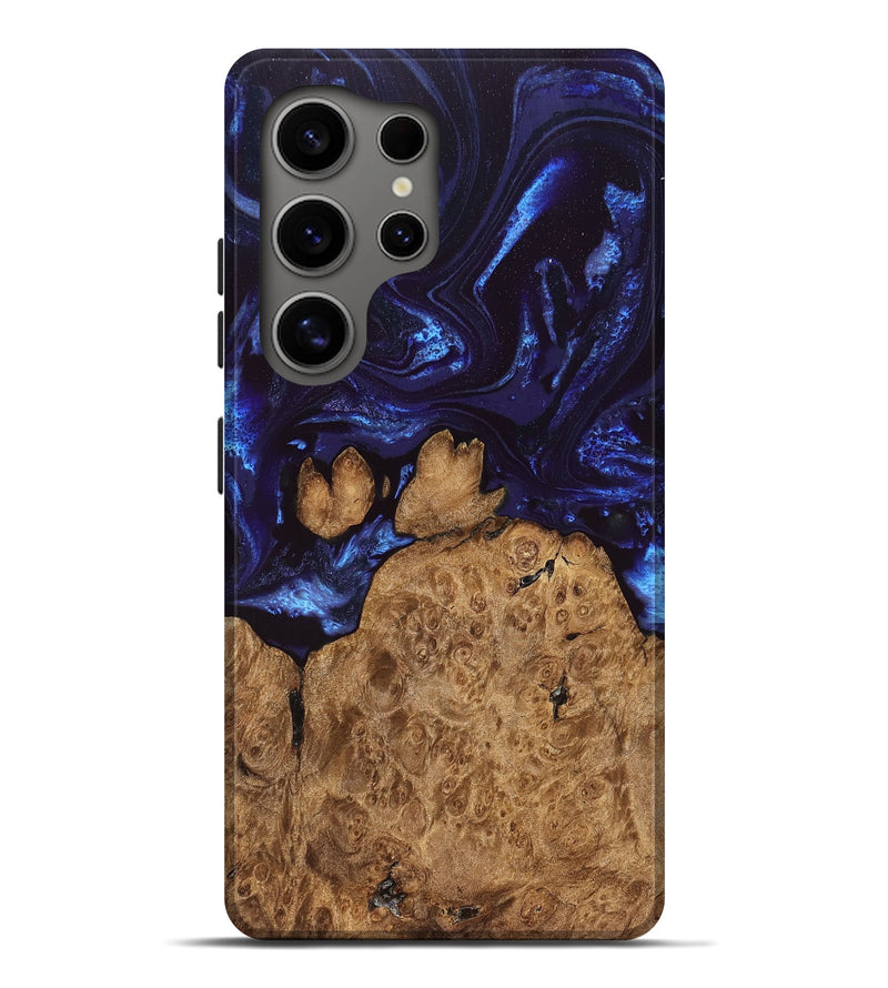 Galaxy S25 Ultra Wood Live Edge Phone Case - Savanah (Blue, 828525)