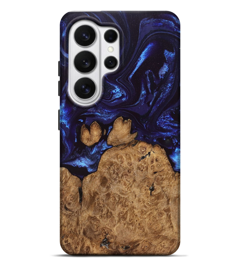 Galaxy S26 Ultra Wood Live Edge Phone Case - Savanah (Blue, 828525)
