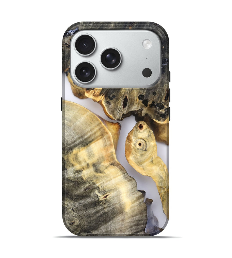 iPhone 18 Pro Wood Live Edge Phone Case - Eithan (Clear, 828526)