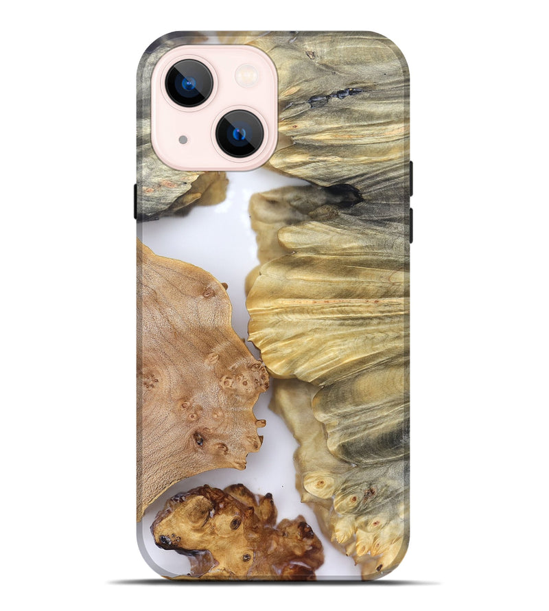 iPhone 14 Plus Wood Live Edge Phone Case - Jeramie (Clear, 828530)