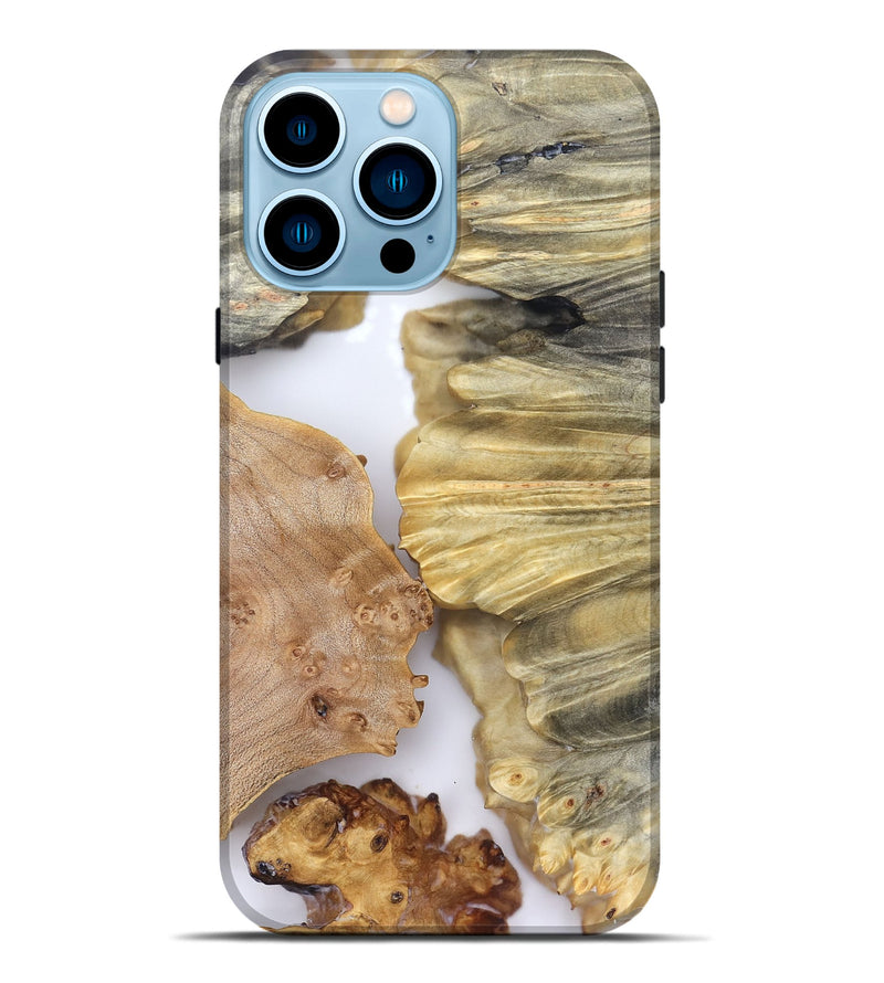 iPhone 14 Pro Max Wood Live Edge Phone Case - Jeramie (Clear, 828530)