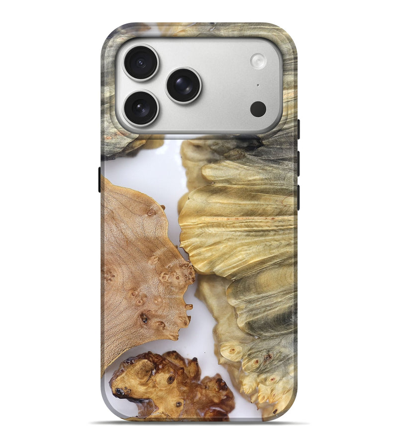 iPhone 17 Pro Max Wood Live Edge Phone Case - Jeramie (Clear, 828530)