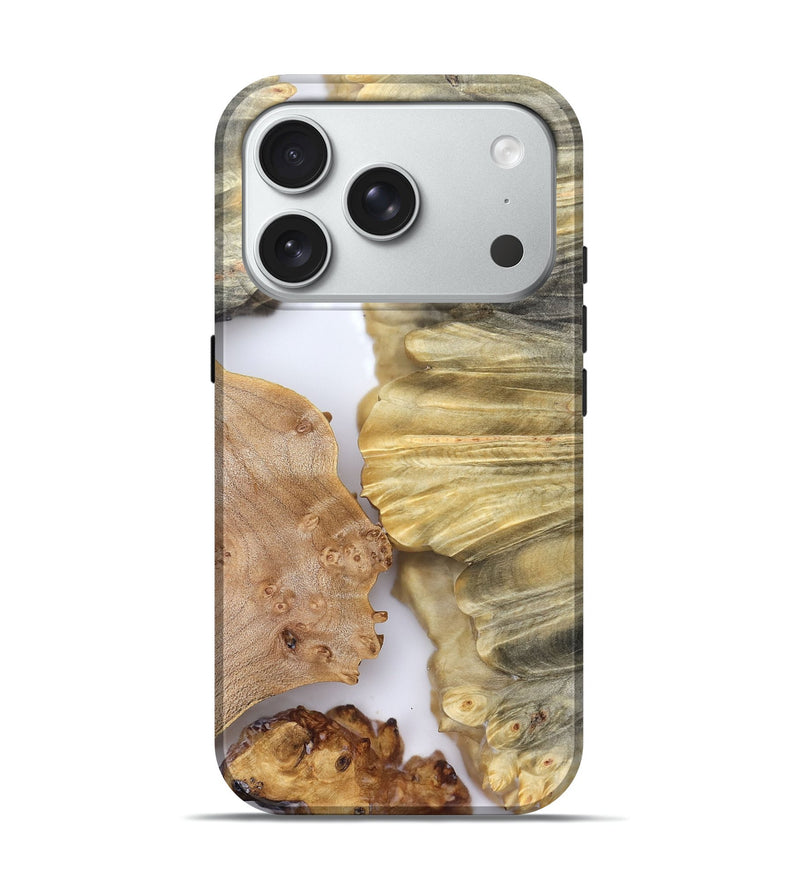 iPhone 18 Pro Wood Live Edge Phone Case - Jeramie (Clear, 828530)