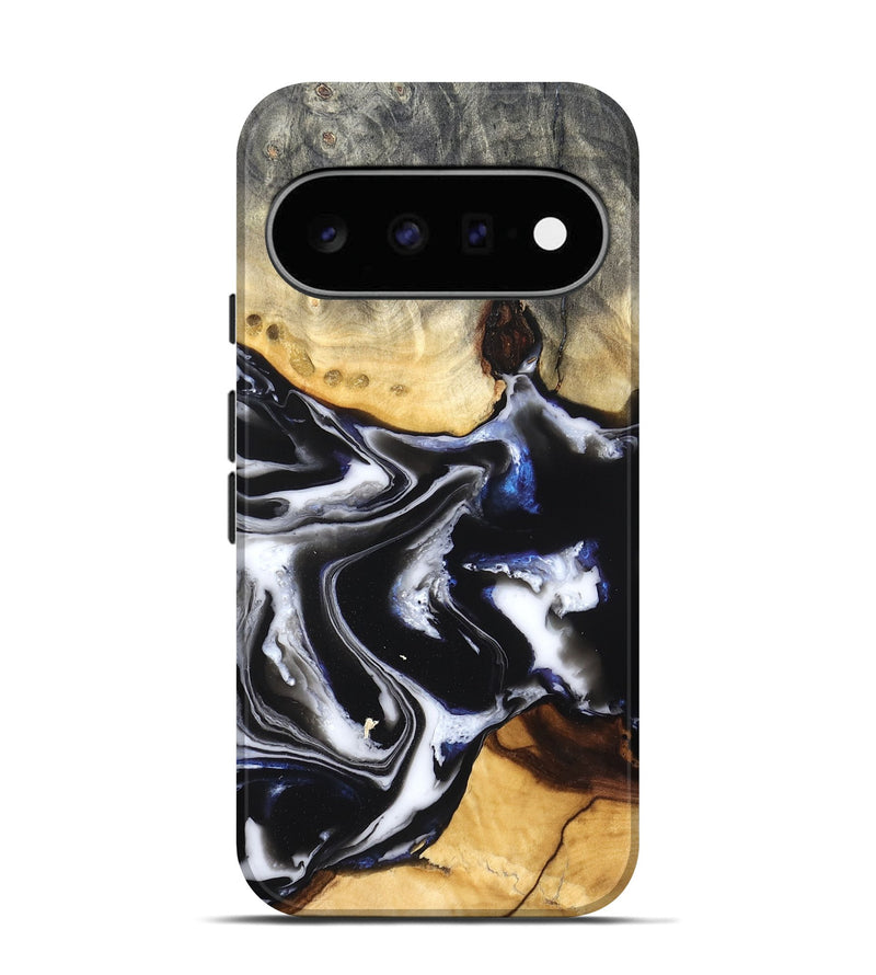 Pixel 11 Wood Live Edge Phone Case - Neriah (Black & White, 828537)