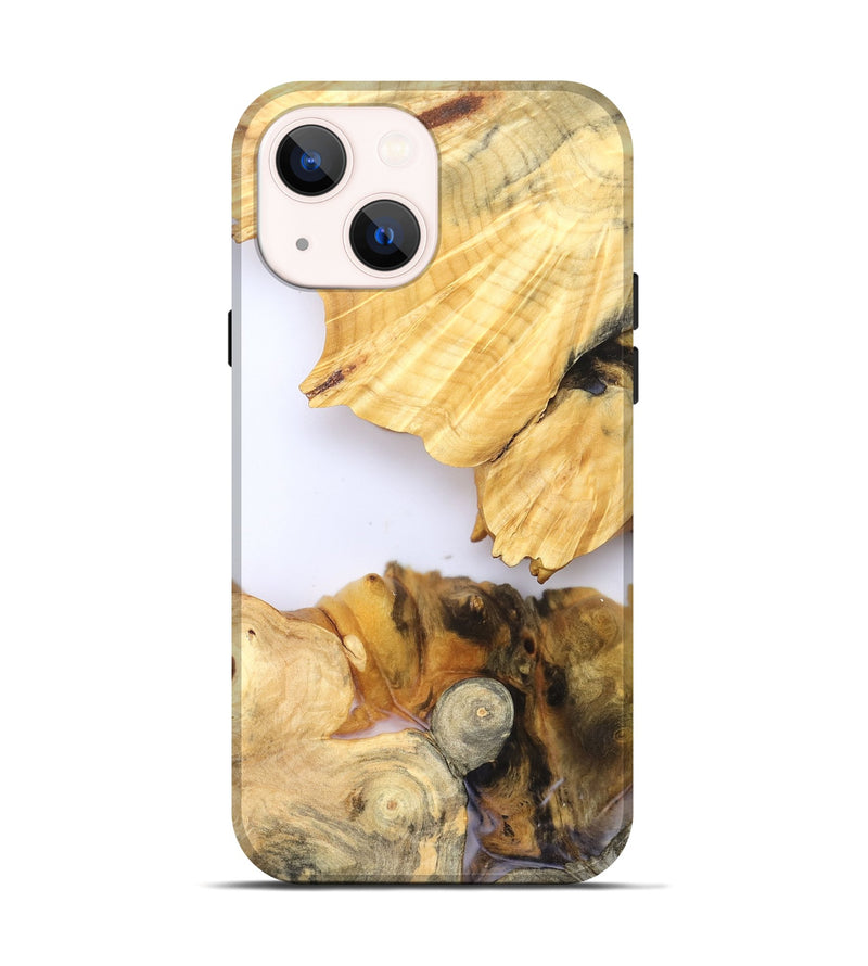 iPhone 14 Wood Live Edge Phone Case - Zhuri (Clear, 828538)