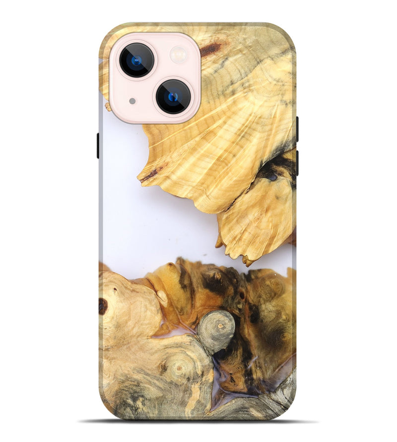 iPhone 14 Plus Wood Live Edge Phone Case - Zhuri (Clear, 828538)