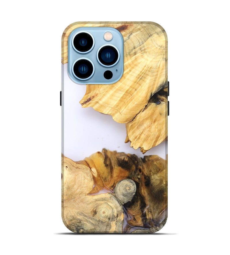 iPhone 14 Pro Wood Live Edge Phone Case - Zhuri (Clear, 828538)