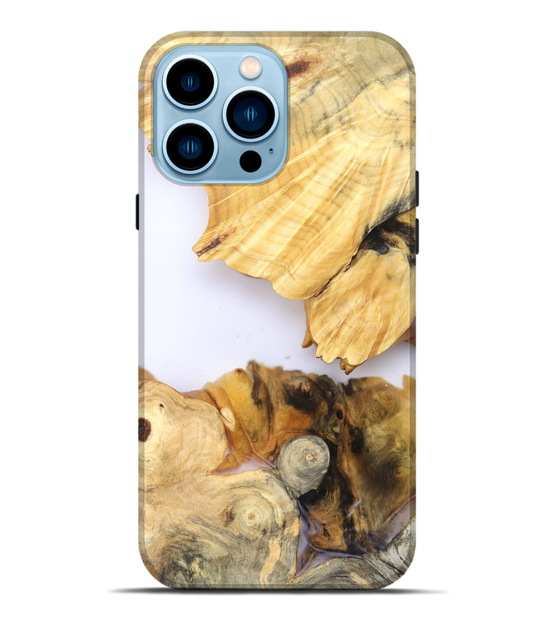 iPhone 14 Pro Max Wood Live Edge Phone Case - Zhuri (Clear, 828538)
