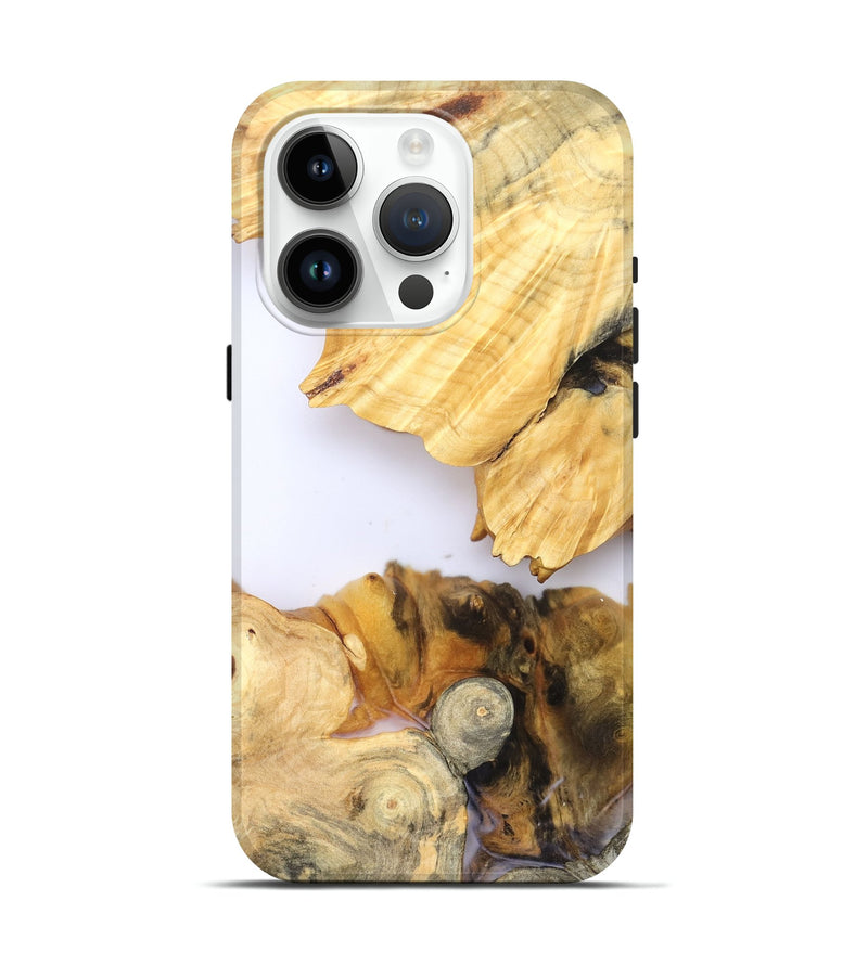 iPhone 15 Pro Wood Live Edge Phone Case - Zhuri (Clear, 828538)