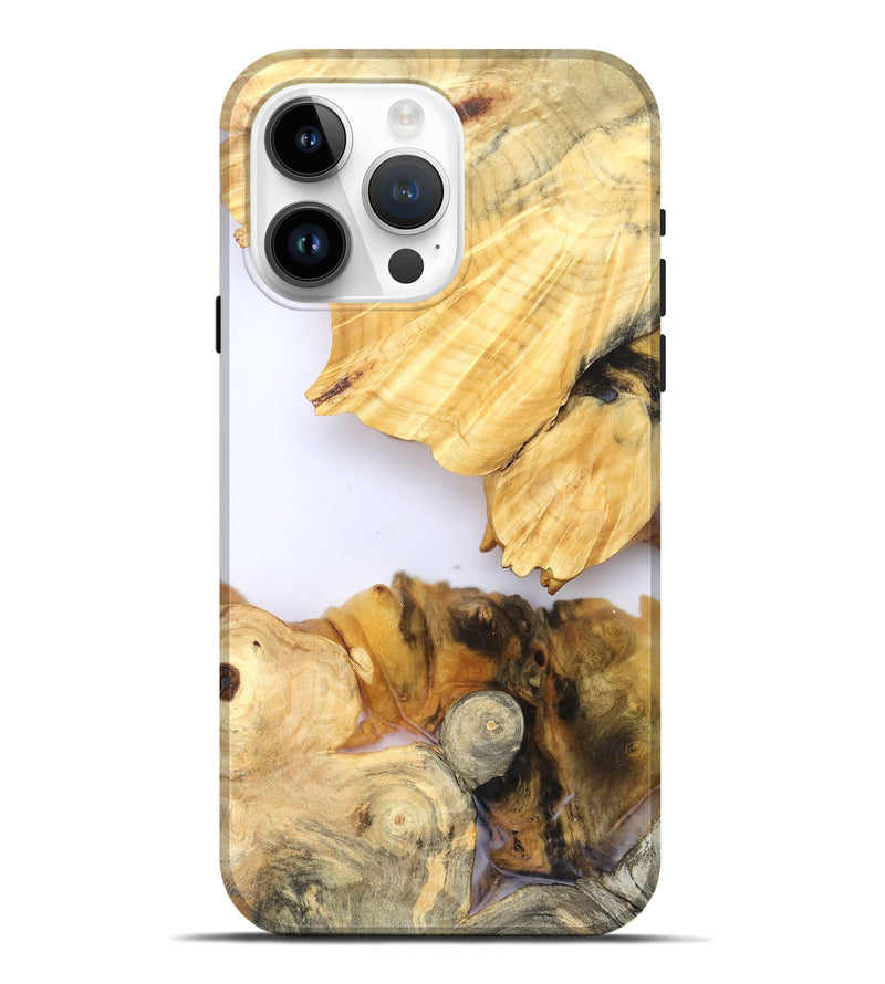 iPhone 15 Pro Max Wood Live Edge Phone Case - Zhuri (Clear, 828538)