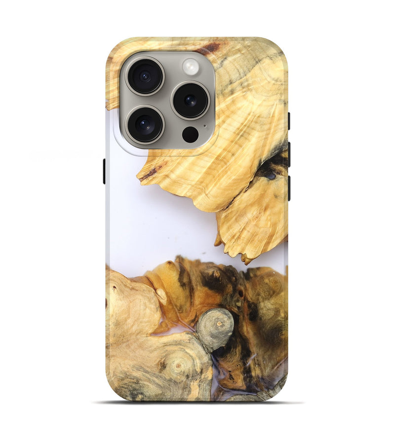 iPhone 16 Pro Wood Live Edge Phone Case - Zhuri (Clear, 828538)