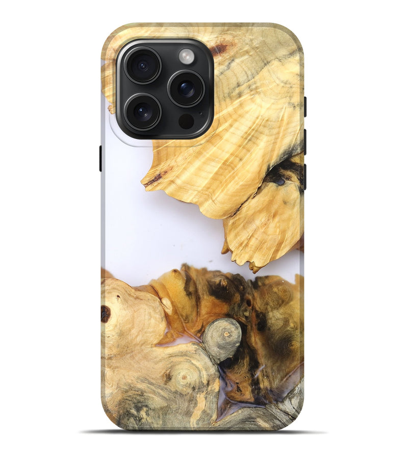 iPhone 16 Pro Max Wood Live Edge Phone Case - Zhuri (Clear, 828538)