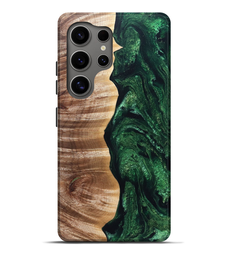 Galaxy S25 Ultra Wood Live Edge Phone Case - Ofelia (Green, 828539)