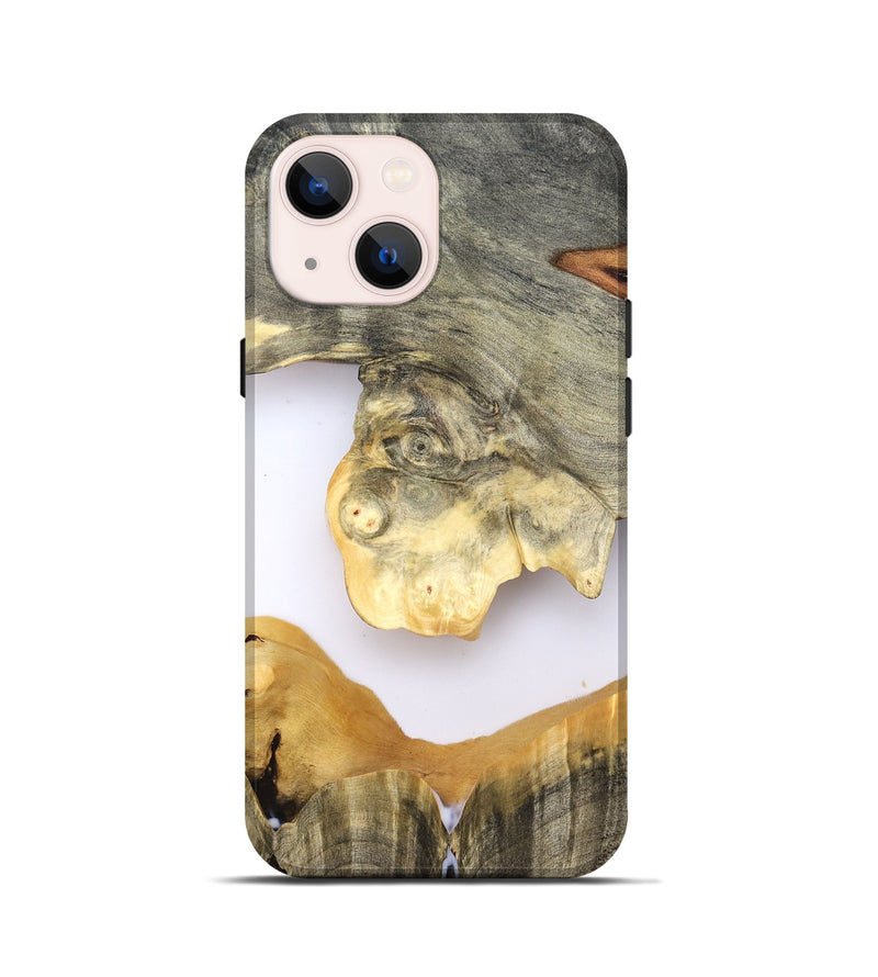 iPhone 13 mini Wood Live Edge Phone Case - William (Clear, 828541)