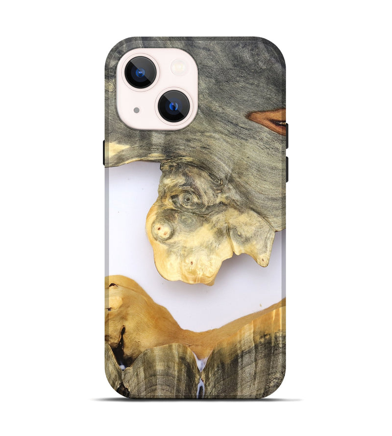 iPhone 14 Wood Live Edge Phone Case - William (Clear, 828541)
