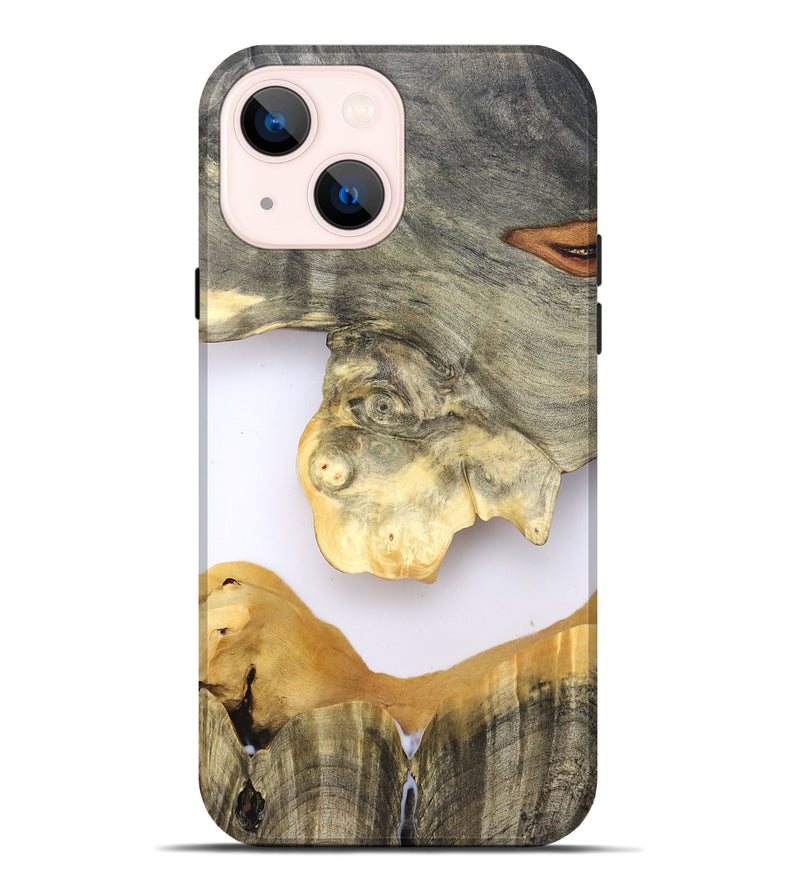 iPhone 14 Plus Wood Live Edge Phone Case - William (Clear, 828541)