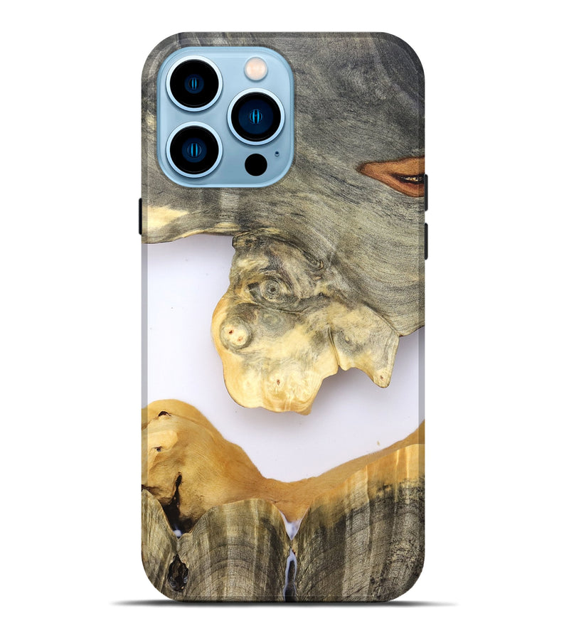 iPhone 14 Pro Max Wood Live Edge Phone Case - William (Clear, 828541)