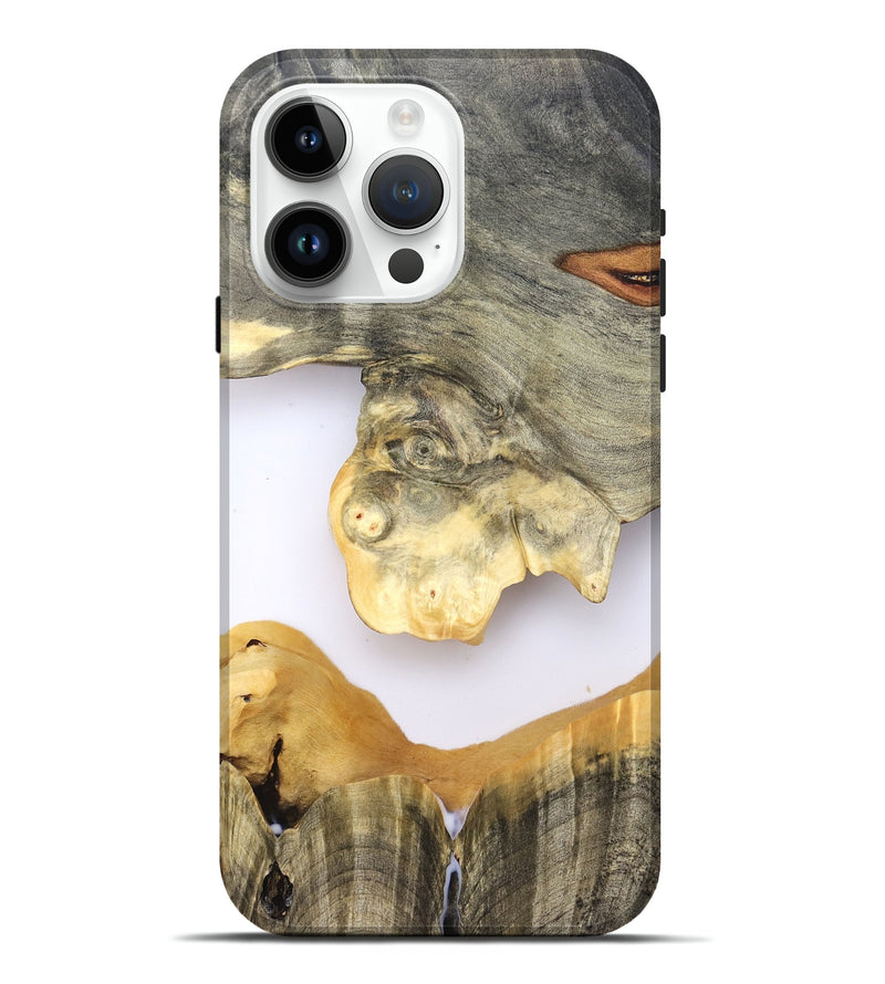 iPhone 15 Pro Max Wood Live Edge Phone Case - William (Clear, 828541)