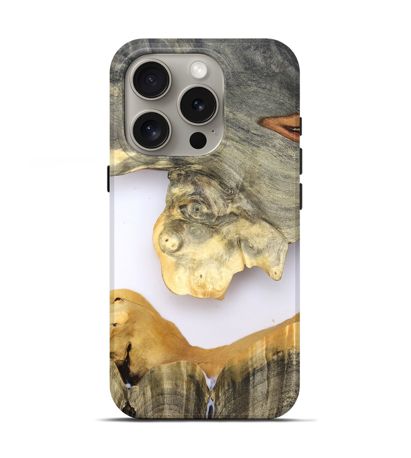 iPhone 16 Pro Wood Live Edge Phone Case - William (Clear, 828541)