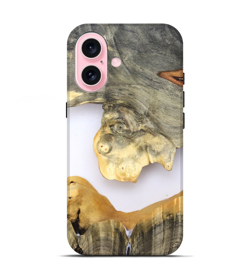 iPhone 17 Wood Live Edge Phone Case - William (Clear, 828541)